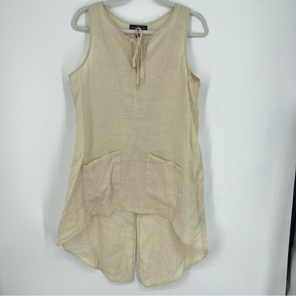 August Silk Linen Top